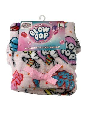 Blow Pop Plush Lounge Shorts Womens Large New